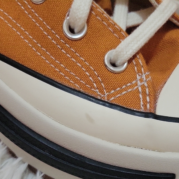 Women's Orange High-Top Sneakers - Picture 13 of 16